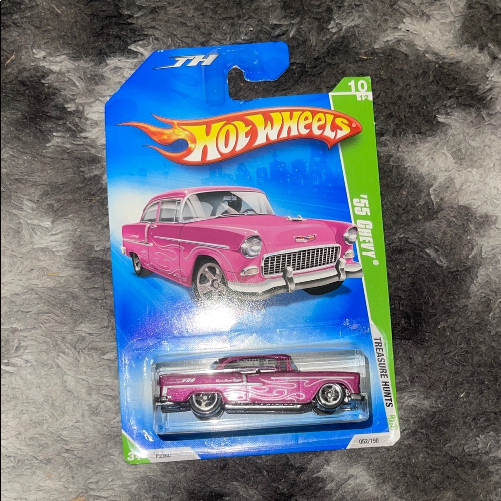 Mattel Hot Wheels '55 Chevy Pink Die-Cast Car